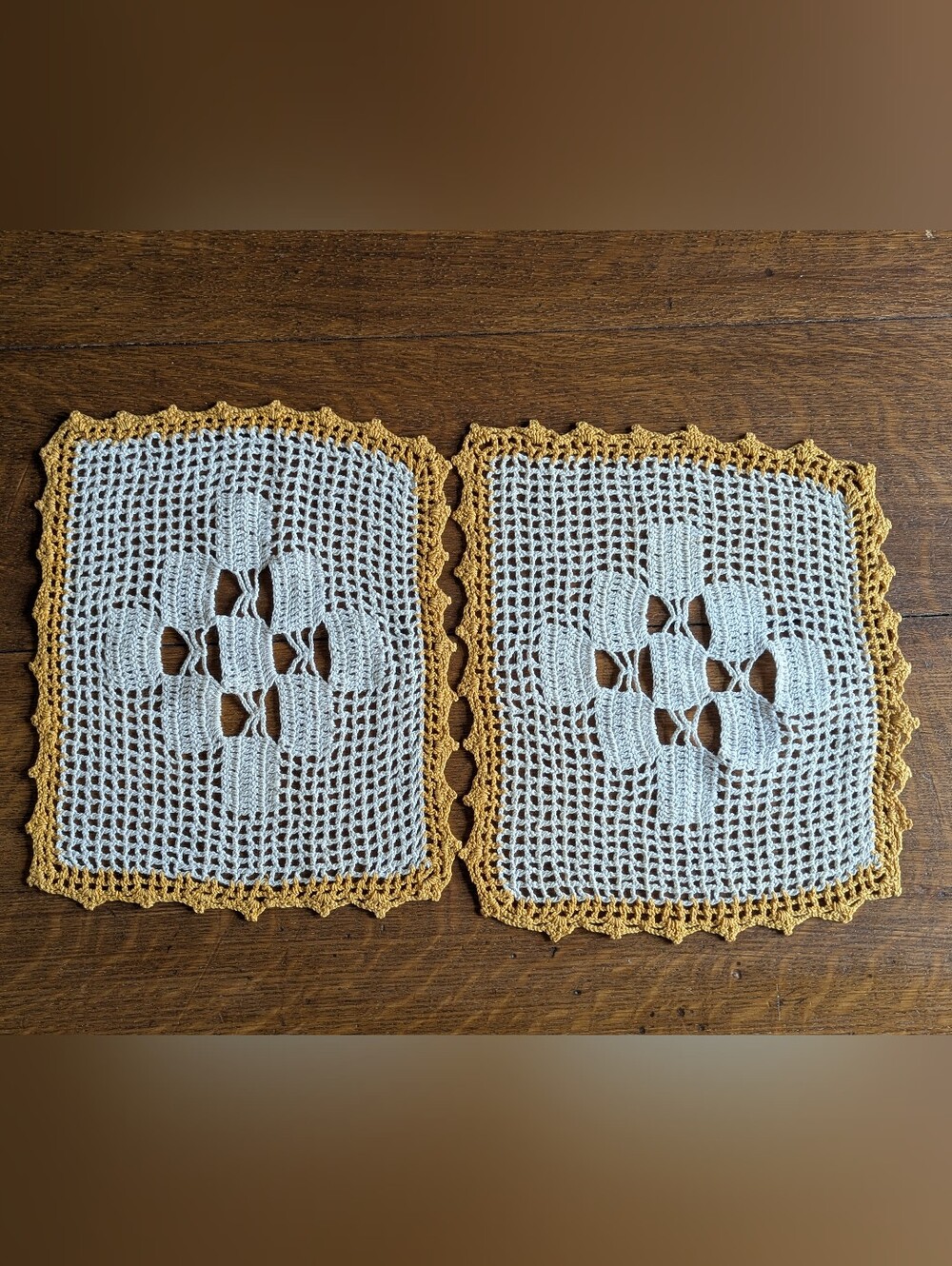 🆕🌻Handmade Vintage Inspired Decorative Crocheted Doily Antique Cottagecore